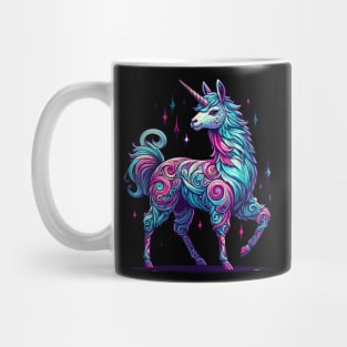 Trendy Doodle rainbow llamacorn unicorn llama Mug